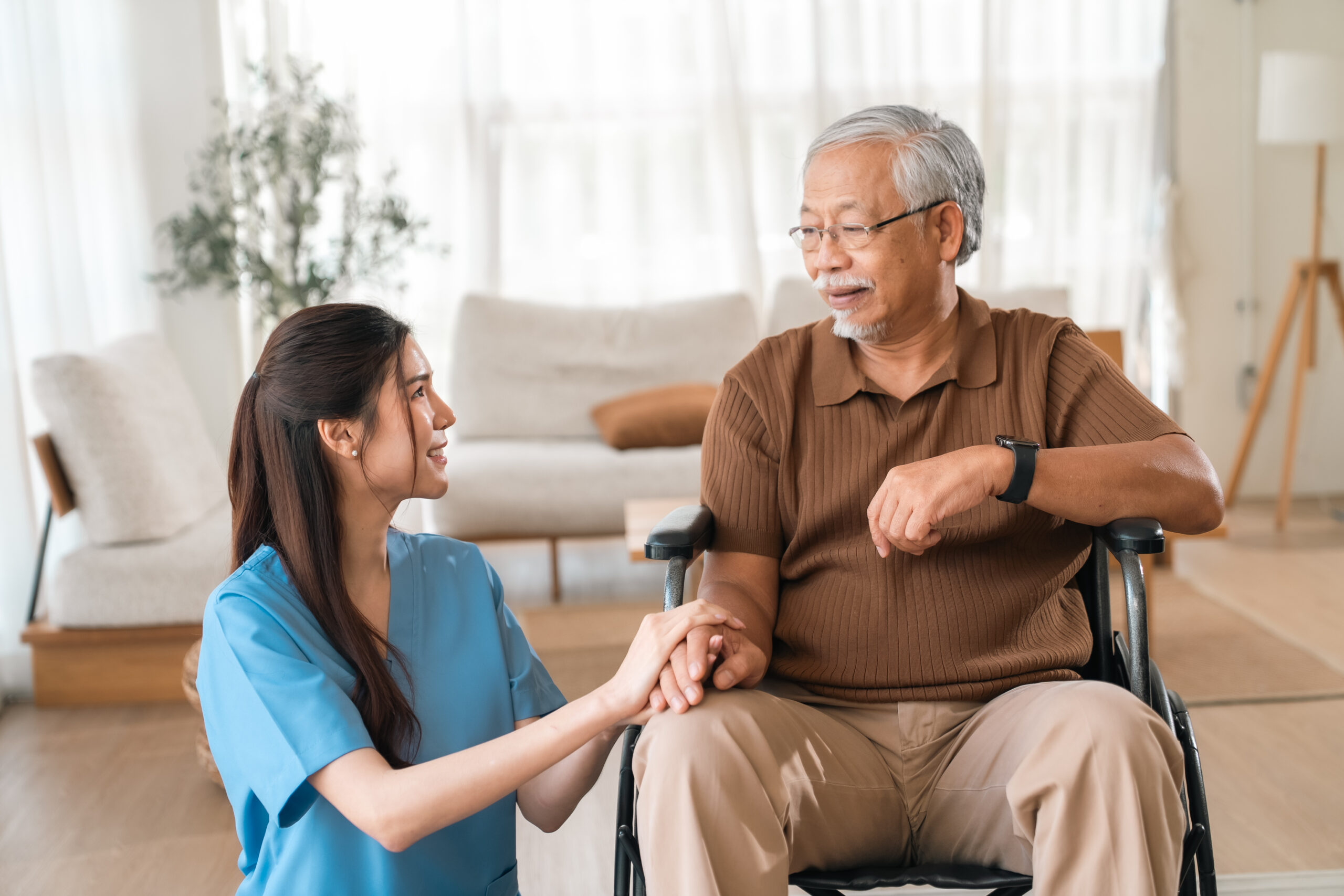 Home Care in Silver Spring, MD caregiver providing personal and companion care at home in Silver Spring, MD